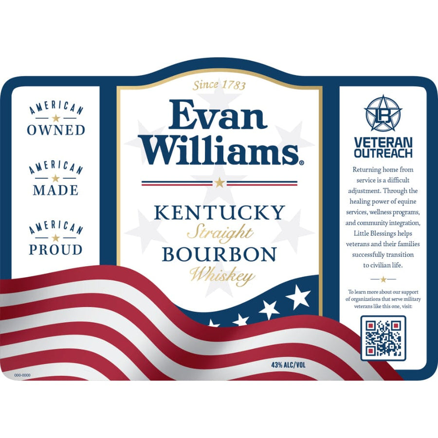 Evan Williams Veteran Outreach Straight Bourbon Bourbon Evan Williams 