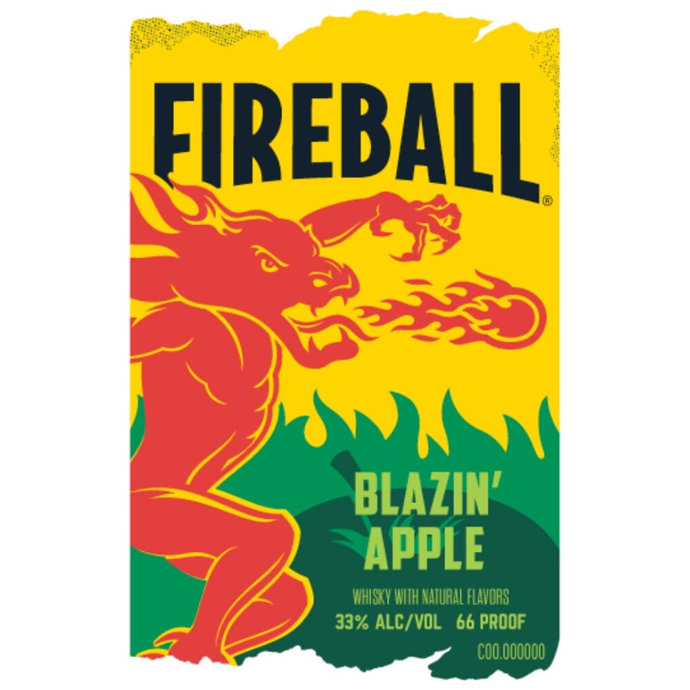 Fireball Blazin’ Apple 50ml Flavored Whiskey Fireball 