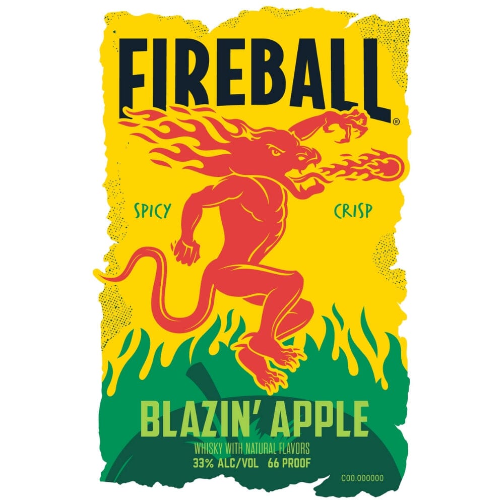 Fireball Blazin’ Apple Flavored Whiskey Fireball 