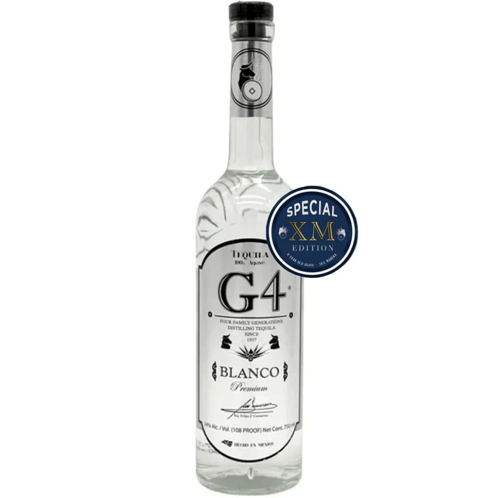 G4 Blanco Tequila 108 Proof XM Edition Tequila G4 Tequila 