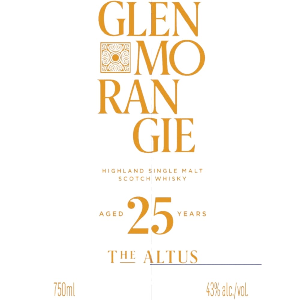 Glenmorangie The Altus 25 Year Old Scotch Glenmorangie 