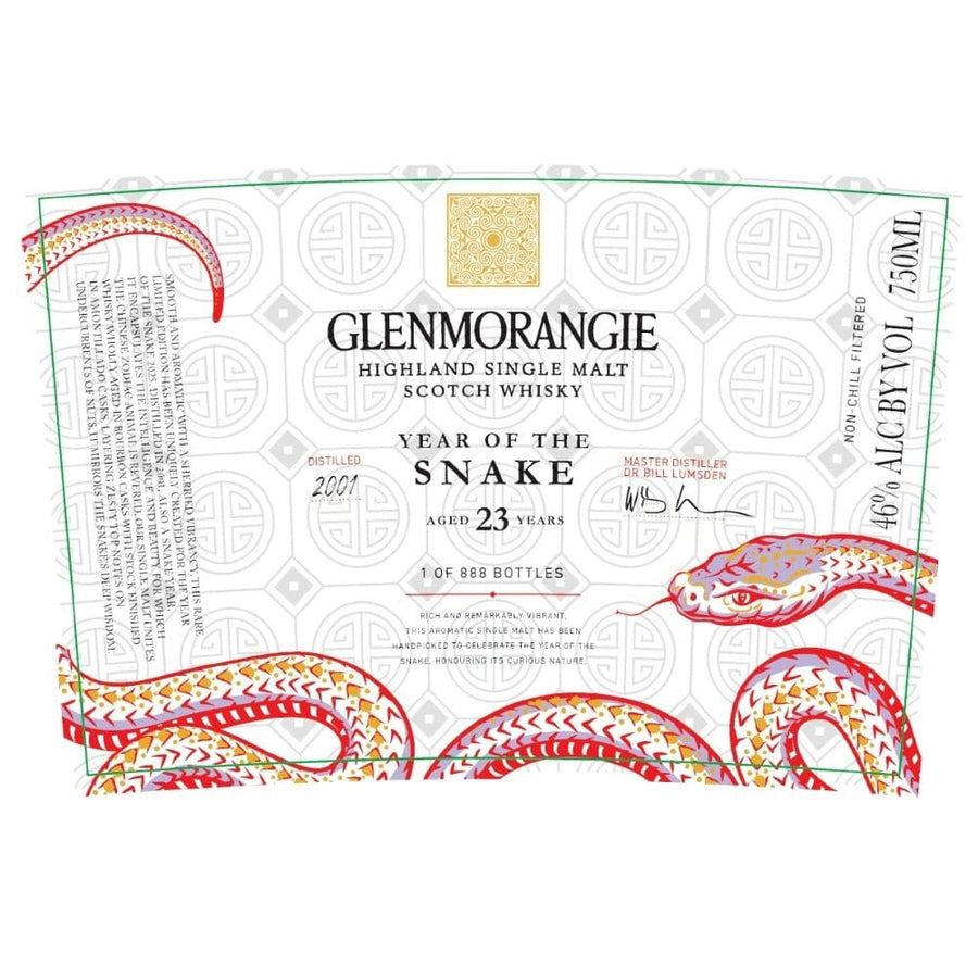 Glenmorangie Year Of The Snake 23 Year Old Scotch Glenmorangie 