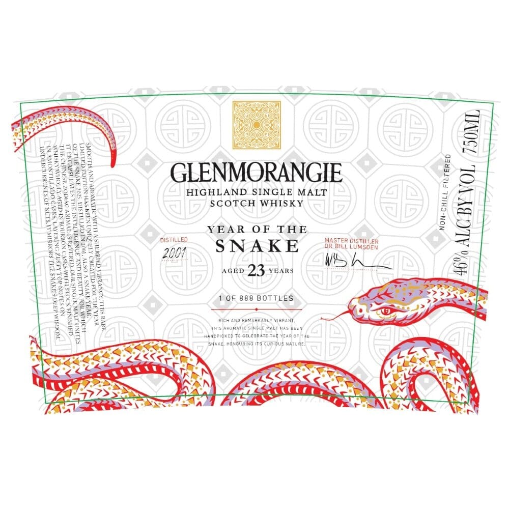 Glenmorangie Year Of The Snake 23 Year Old Scotch Glenmorangie 