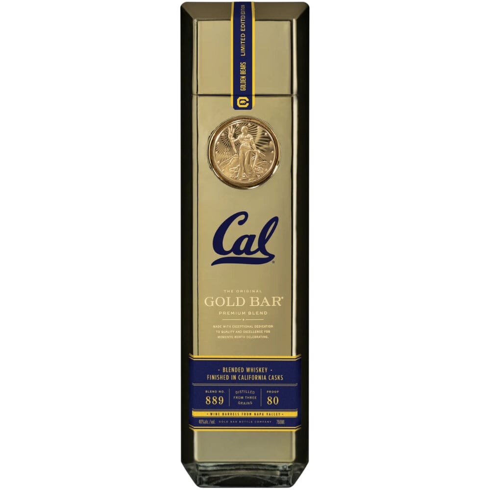 Gold Bar Cal Golden Bears Limited Edition Blended Whiskey Gold Bar 