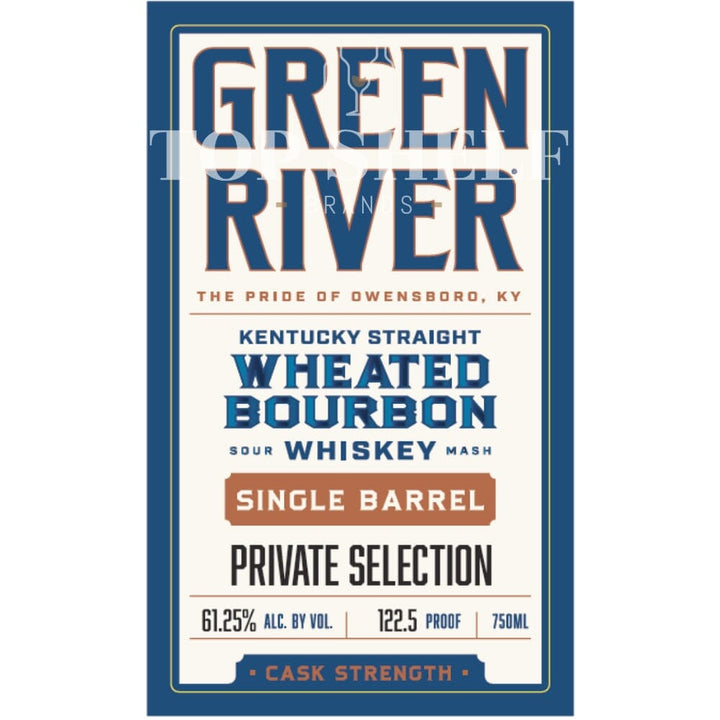 Green River Single Barrel Wheated Bourbon Bourbon Green River Distilling 