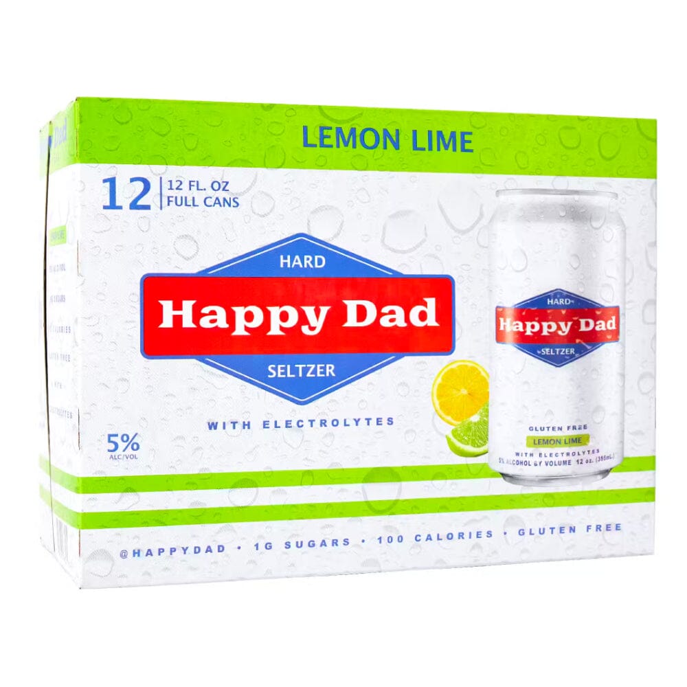 Happy Dad Hard Seltzer Lemon Lime 12PK Hard Seltzer Happy Dad 
