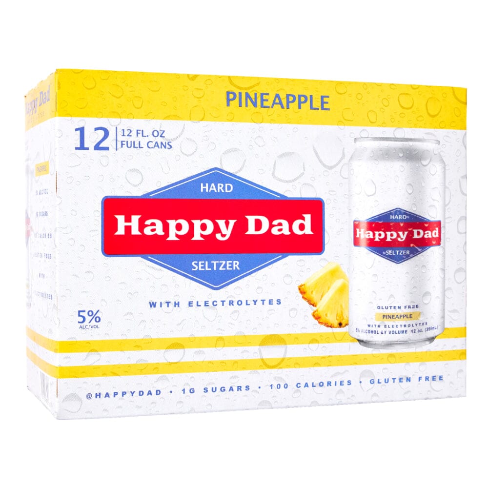 Happy Dad Hard Seltzer Pineapple 12PK Hard Seltzer Happy Dad 