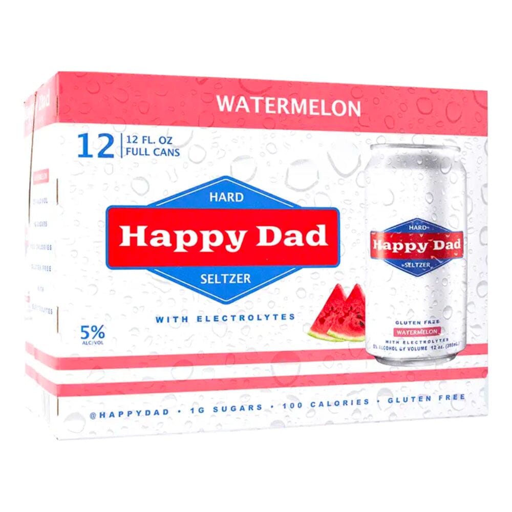 Happy Dad Hard Seltzer Watermelon 12PK – Sip Whiskey