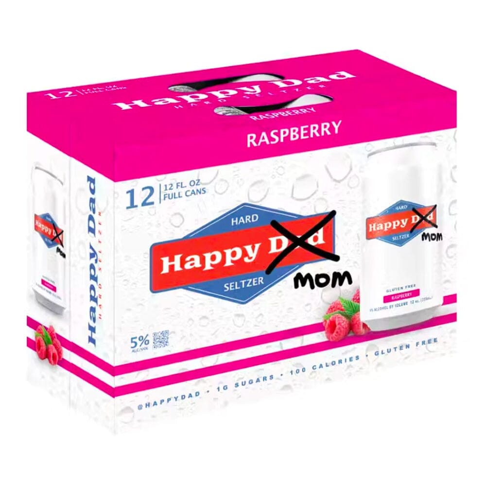 Happy Dad Mom Raspberry Hard Seltzer 12PK Hard Seltzer Happy Dad 