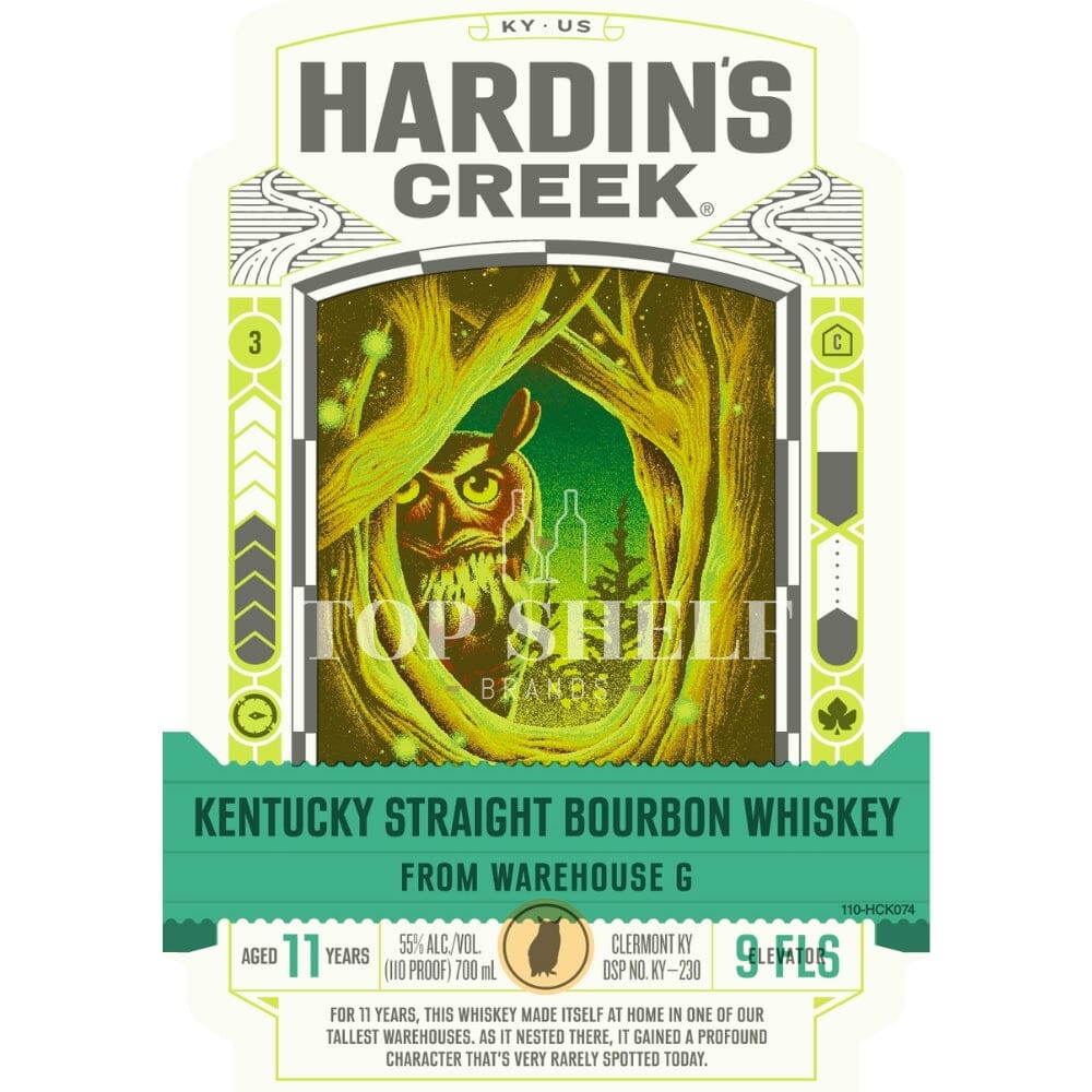 Hardin’s Creek Warehouse G 11 Year Old Bourbon Bourbon Hardin's Creek 