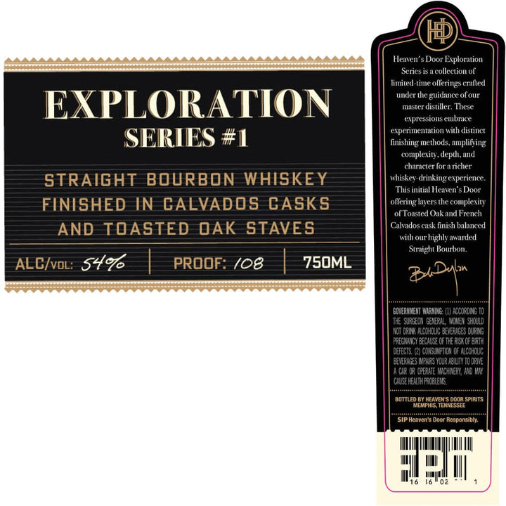 Heaven’s Door Exploration Series No. 1 Bourbon Heaven's Door Whiskey 