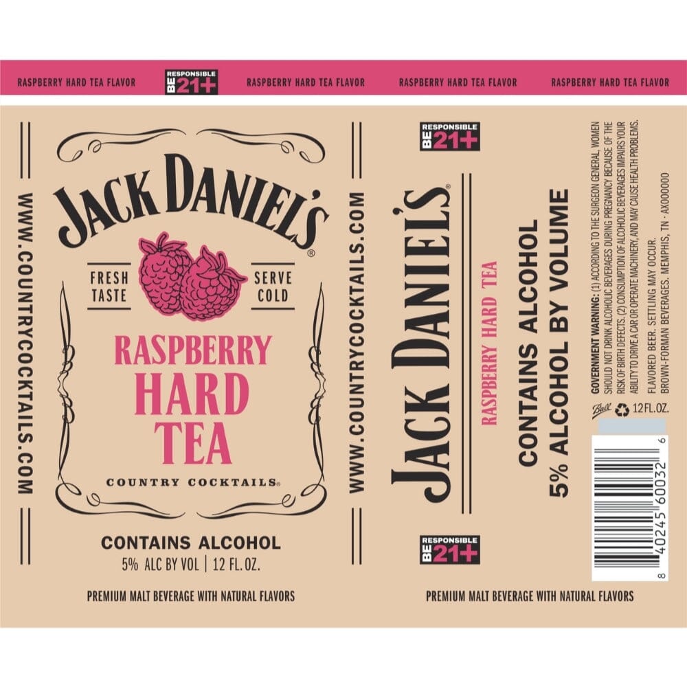 Jack Daniel’s Country Cocktails Raspberry Hard Tea
