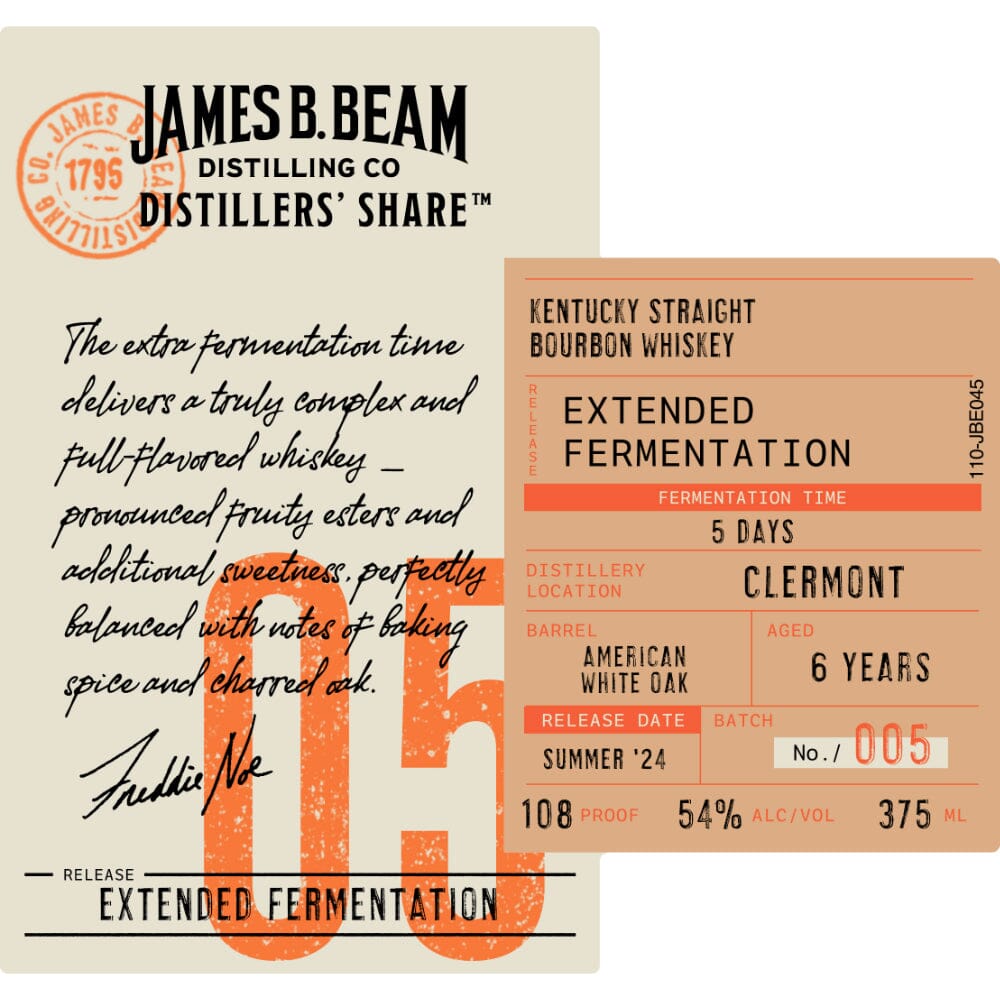 James B. Beam Distillers' Share 05 Extended Fermentation Bourbon James B. Beam 