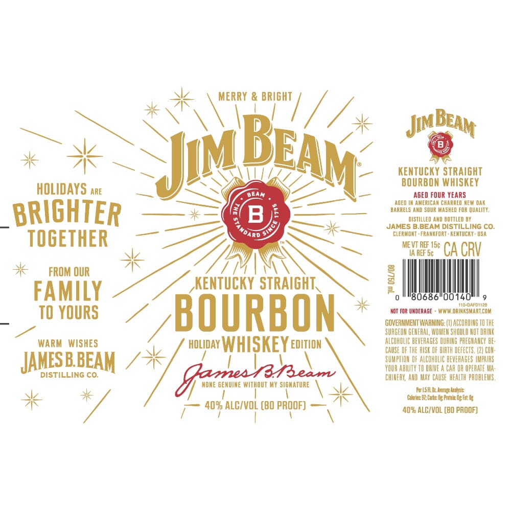 Jim Beam Holiday Edition Bourbon Bourbon Jim Beam 