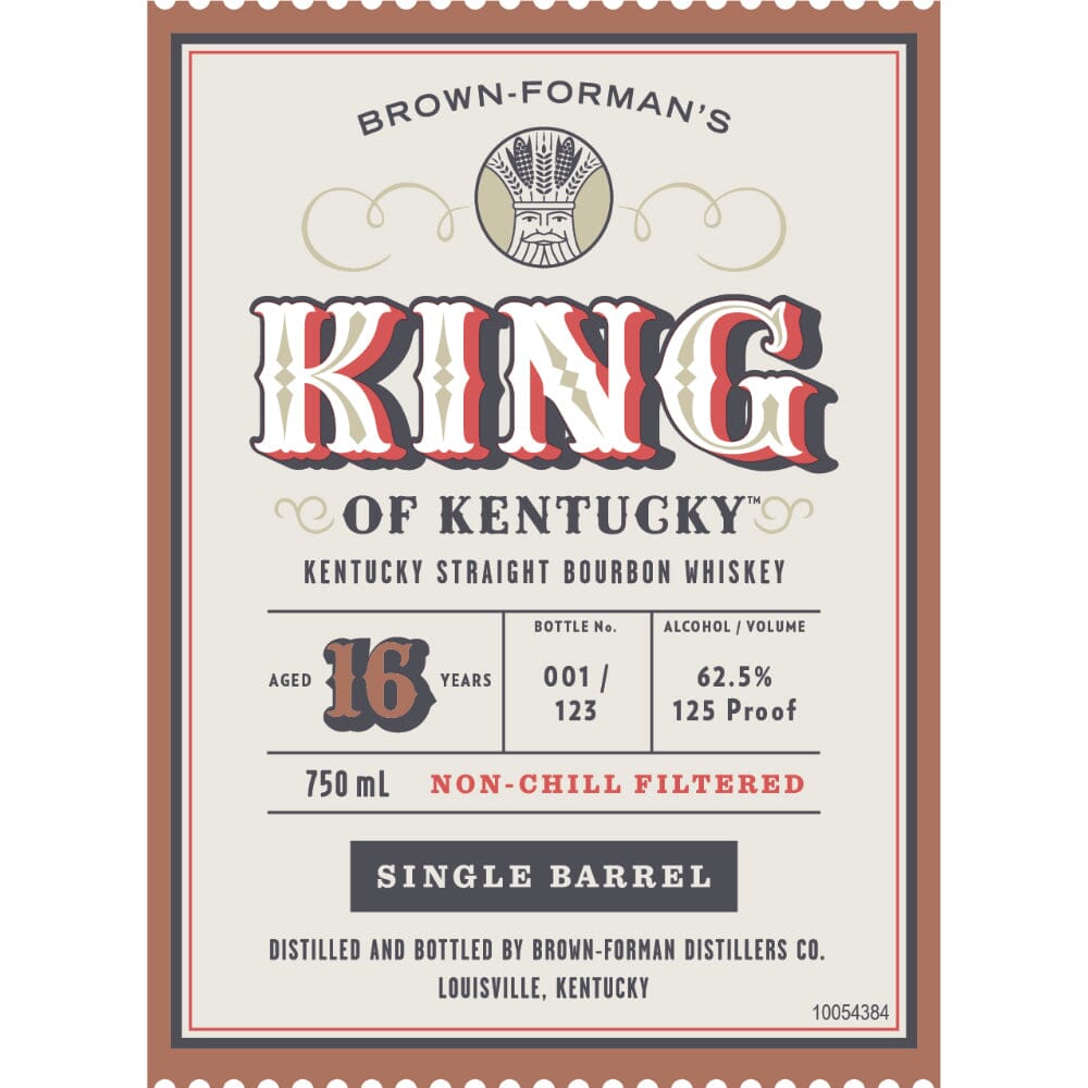 King of Kentucky 16 Year Old Bourbon 2023 Release Bourbon King of Kentucky 