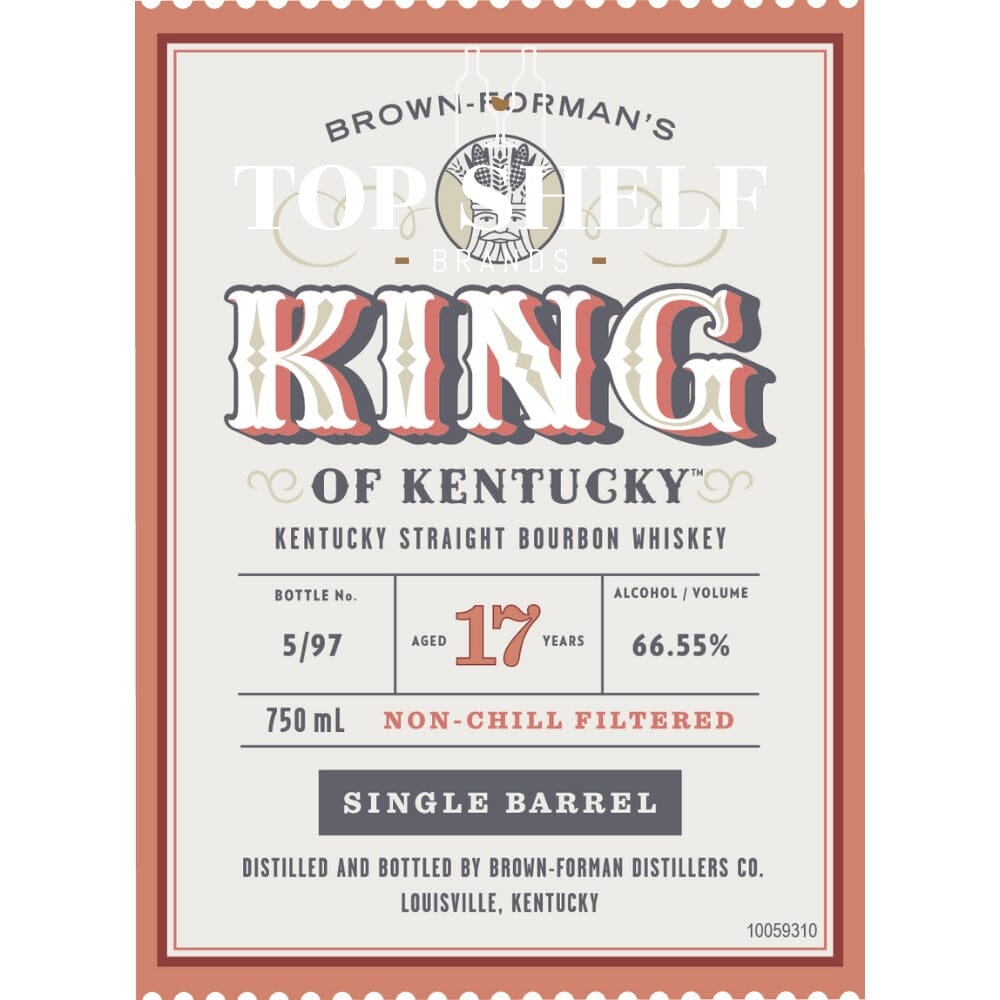 King of Kentucky 17 Year Old Bourbon 2025 Release Bourbon King of Kentucky 