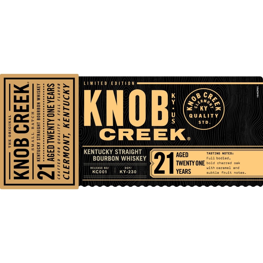 Knob Creek 21 Year Old Bourbon Bourbon Knob Creek 