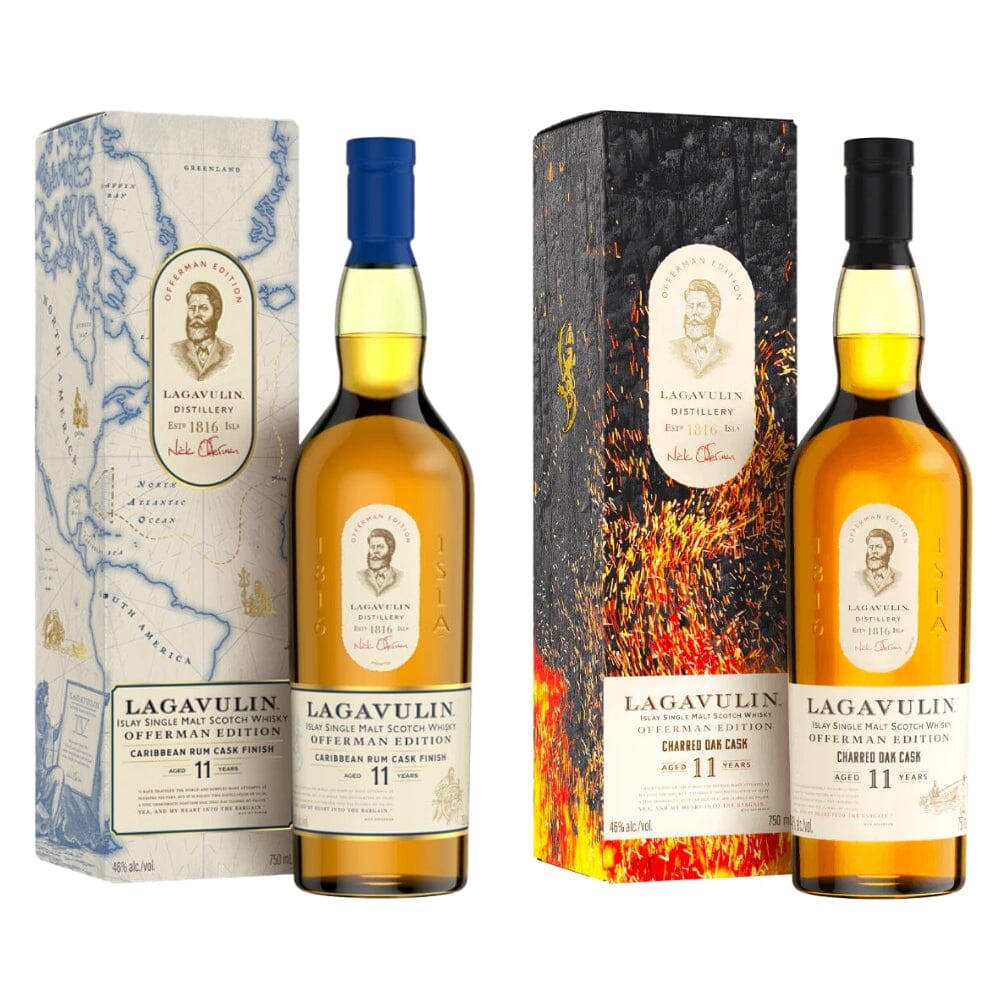 Lagavulin Offerman Edition Bundle: Caribbean Rum Cask & Charred Oak Cask Scotch Lagavulin 