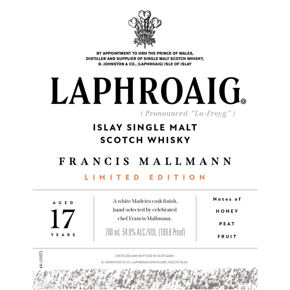 Laphroaig Francis Mallmann Limited Edition 17 Year Old Scotch Laphroaig 