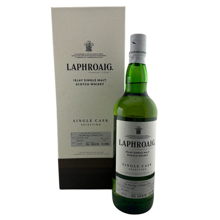 Laphroaig Single Cask Selection by Sip Whiskey X Wooden Cork Scotch Laphroaig 