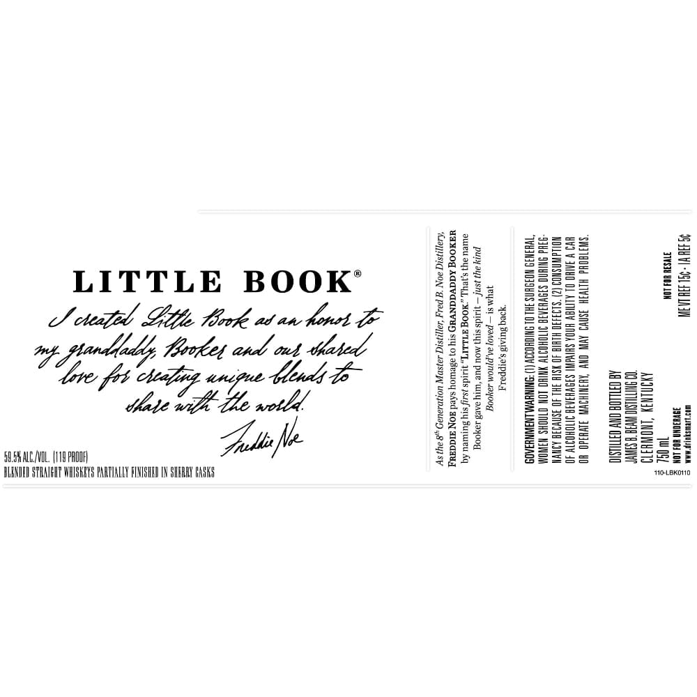 Little Book Blended Straight Whiskeys Partially Finished in Sherry Casks Blended Whiskey Little Book 