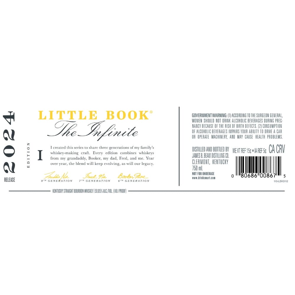 Little Book The Infinite Straight Bourbon 2024 Release Bourbon Little Book 