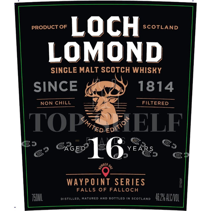 Loch Lomond Waypoint Series Falls of Falloch 16 Year Old Scotch Loch Lomond 