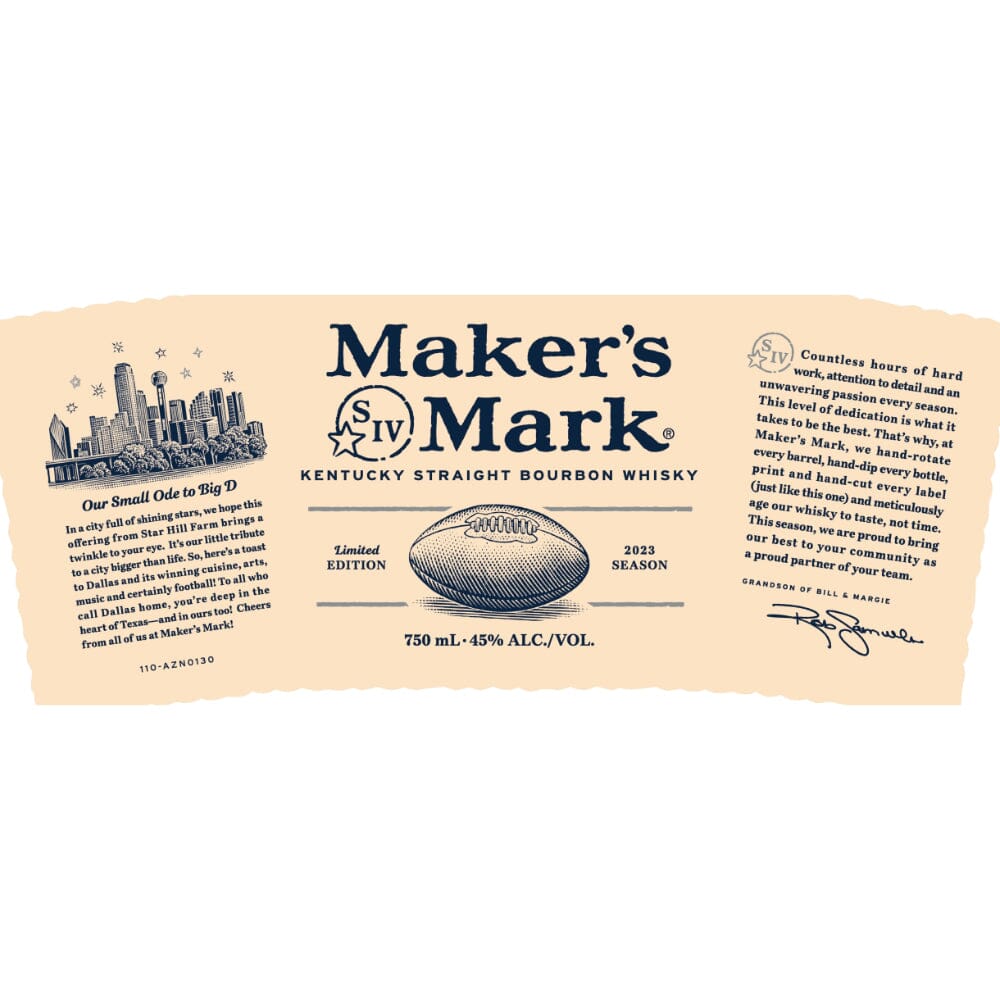 Maker’s Mark Dallas Edition Bourbon 2023 Season Bourbon Maker's Mark 