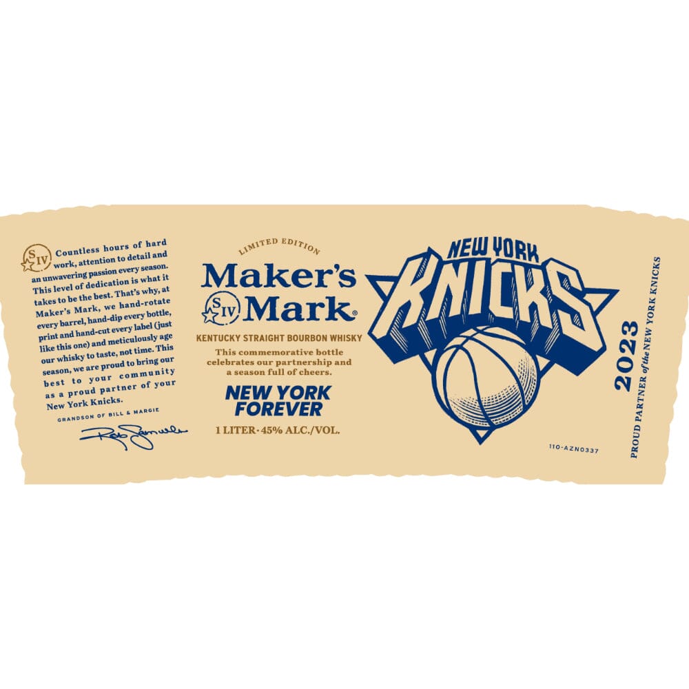 Maker’s Mark New York Knicks Limited Edition 2023 Bourbon Maker's Mark 