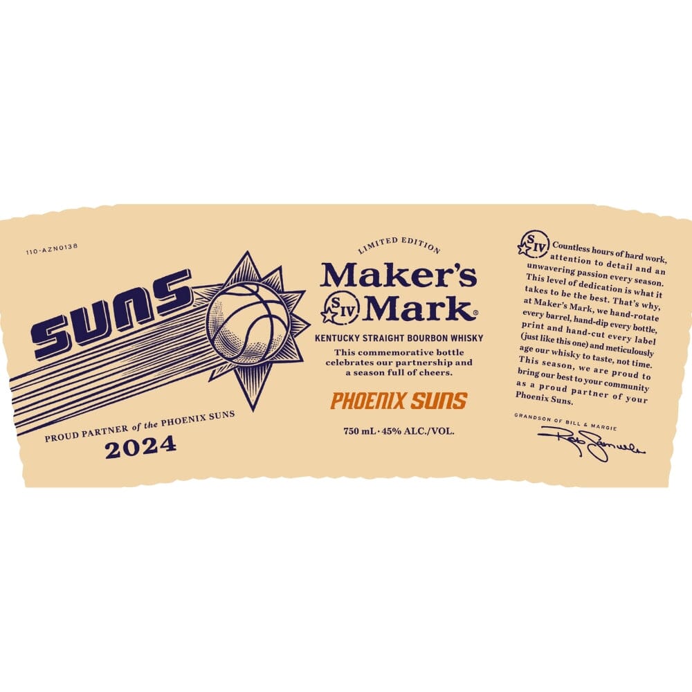 Maker’s Mark Phoenix Suns 2024 Limited Edition Bourbon Maker's Mark 