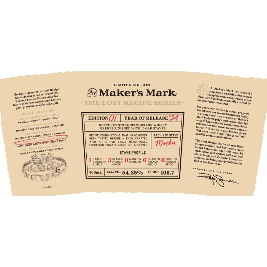 Maker’s Mark The Lost Recipe Series Edition 01 Bourbon Maker's Mark 