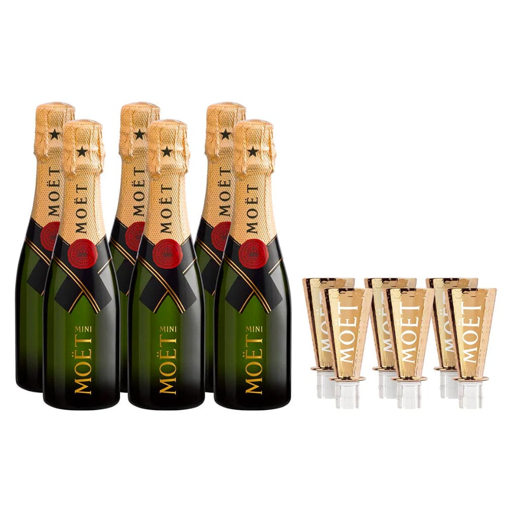 Moët & Chandon Brut End of Year Festive Minis Gift Box Limited Edition 6PK Champagne Moët & Chandon 
