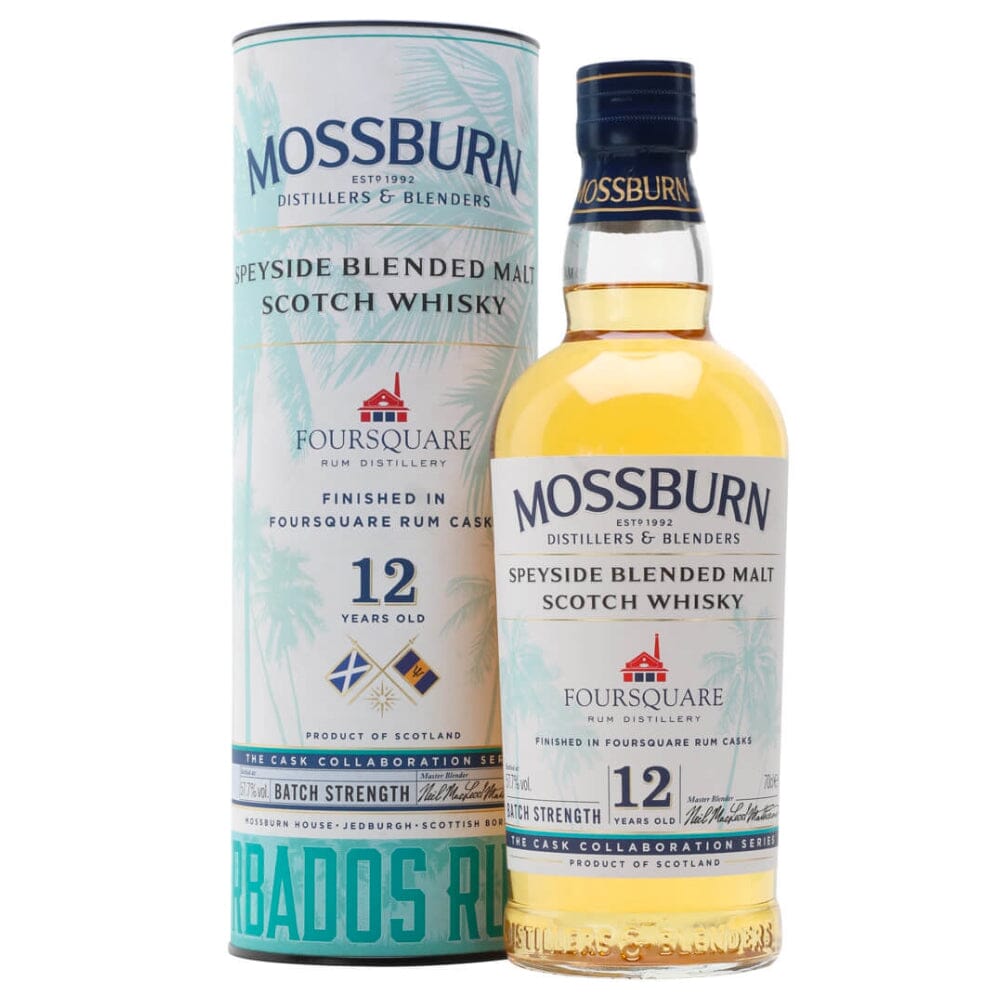 Mossburn 12 Year Old Scotch Whisky Finished in Foursquare Rum Casks Scotch Mossburn Whisky 