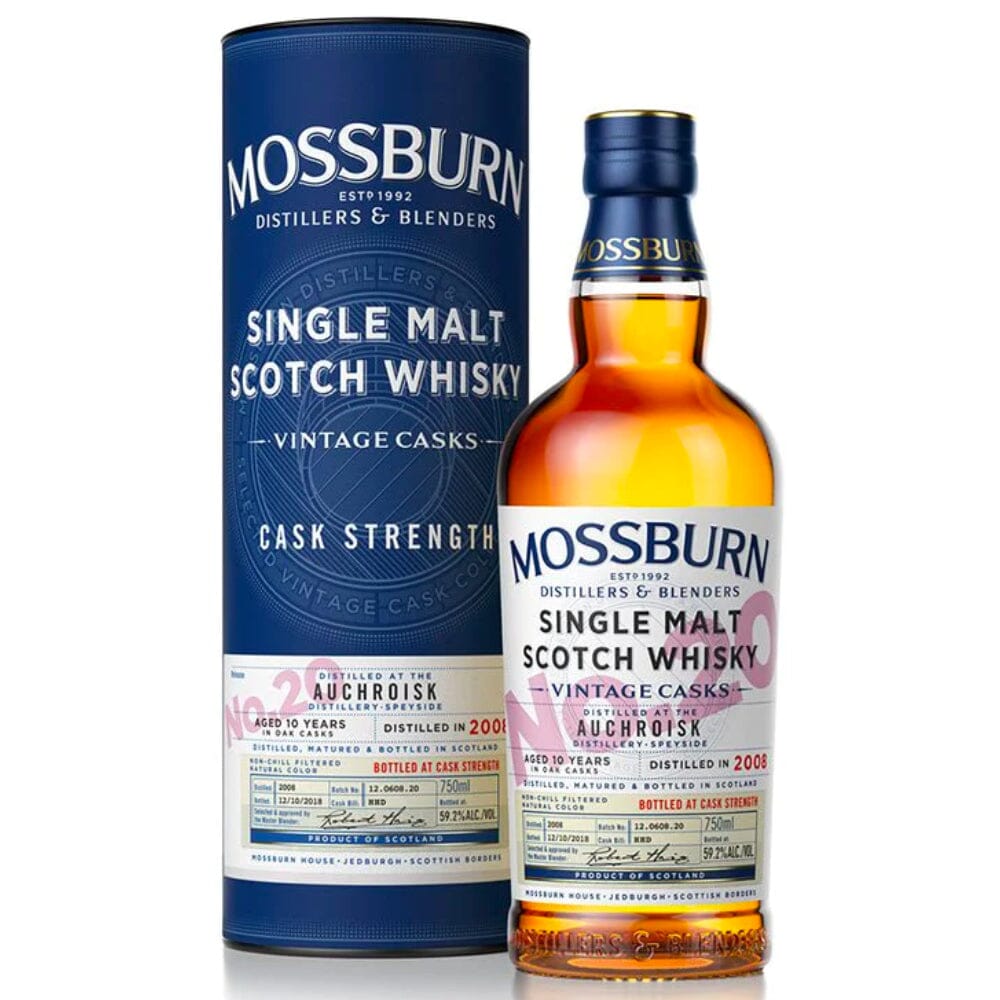 Mossburn No. 20 Auchroisk Distillery Single Malt Scotch Whisky Scotch Mossburn Whisky 