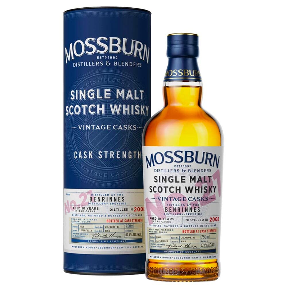 Mossburn No. 21 Benrinnes Distillery Single Malt Scotch Whisky Scotch Mossburn Whisky 