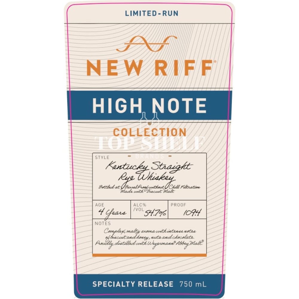 New Riff High Note Collection Kentucky Straight Rye Rye Whiskey New Riff Distilling 