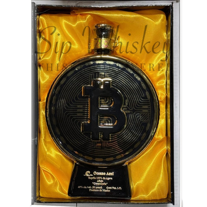 Oceano Azul Bitcoin Cryptoquila Anejo Tequila 1L Tequila Oceano Azul 