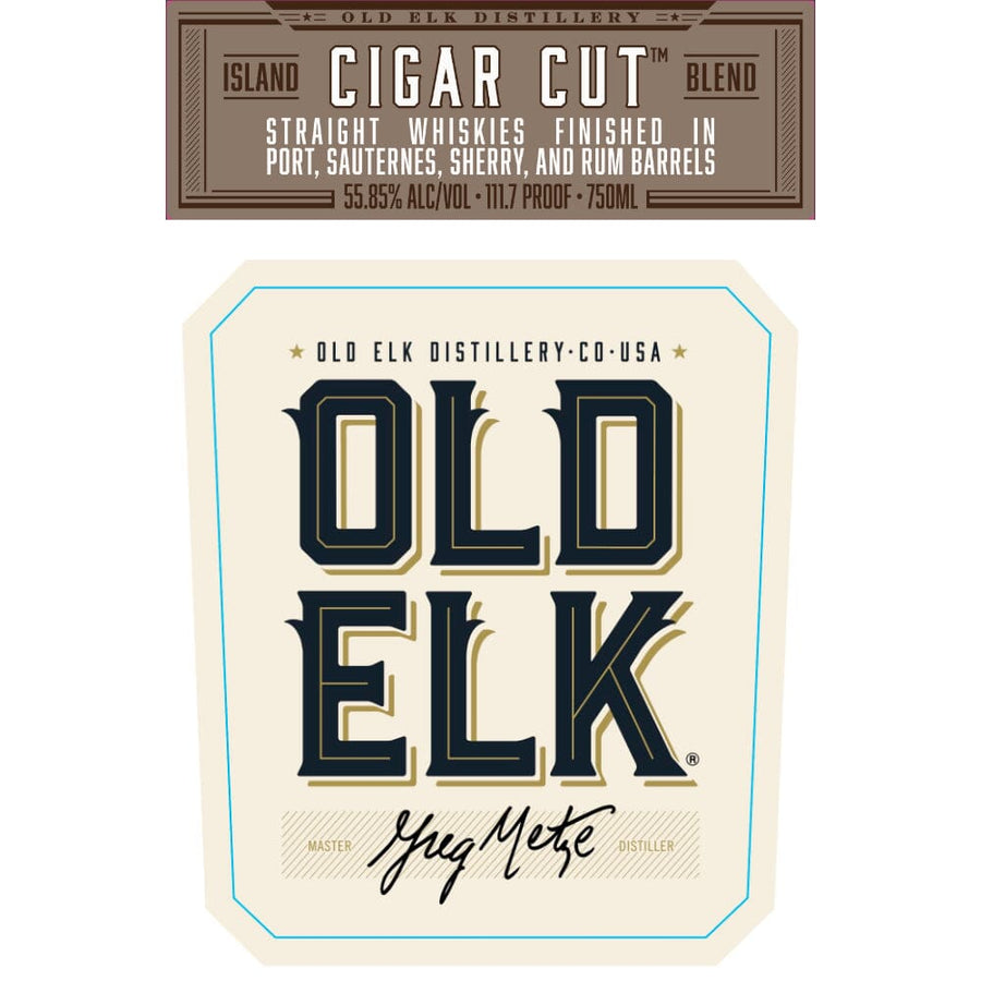 Old Elk Cigar Cut Island Blend Blended Whiskey Old Elk Bourbon 