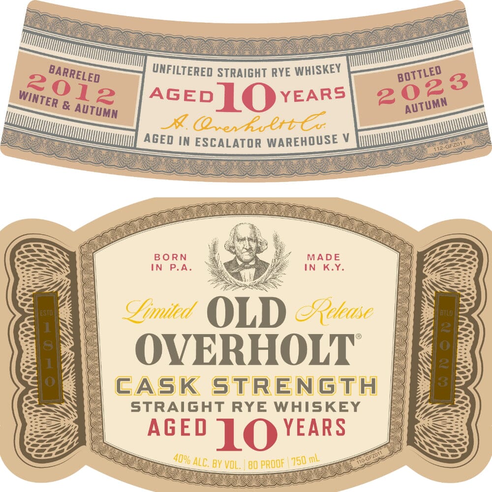 Old Overholt 10 Year Old Cask Strength Straight Rye Rye Whiskey Old Overholt 