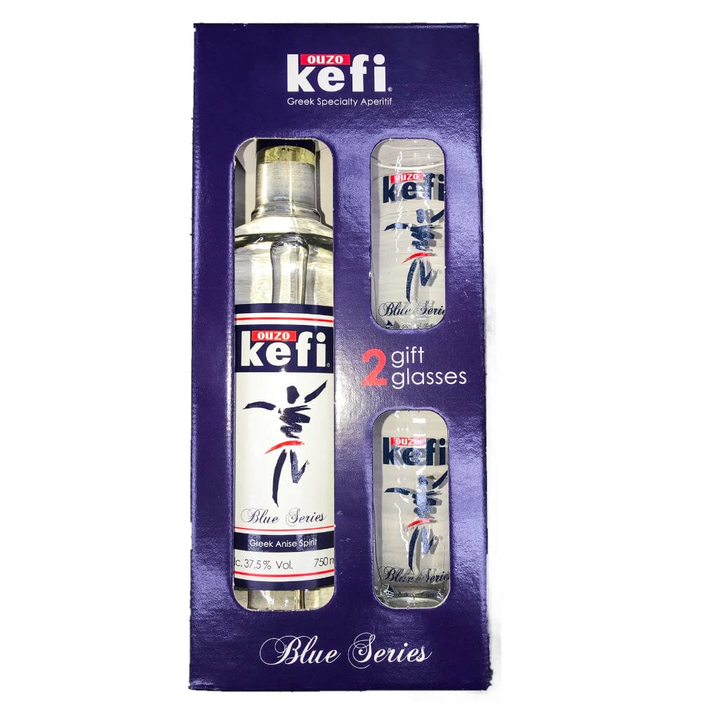 Ouzo Kefi Blue Series Gift Set Ouzo Ouzo Kefi 