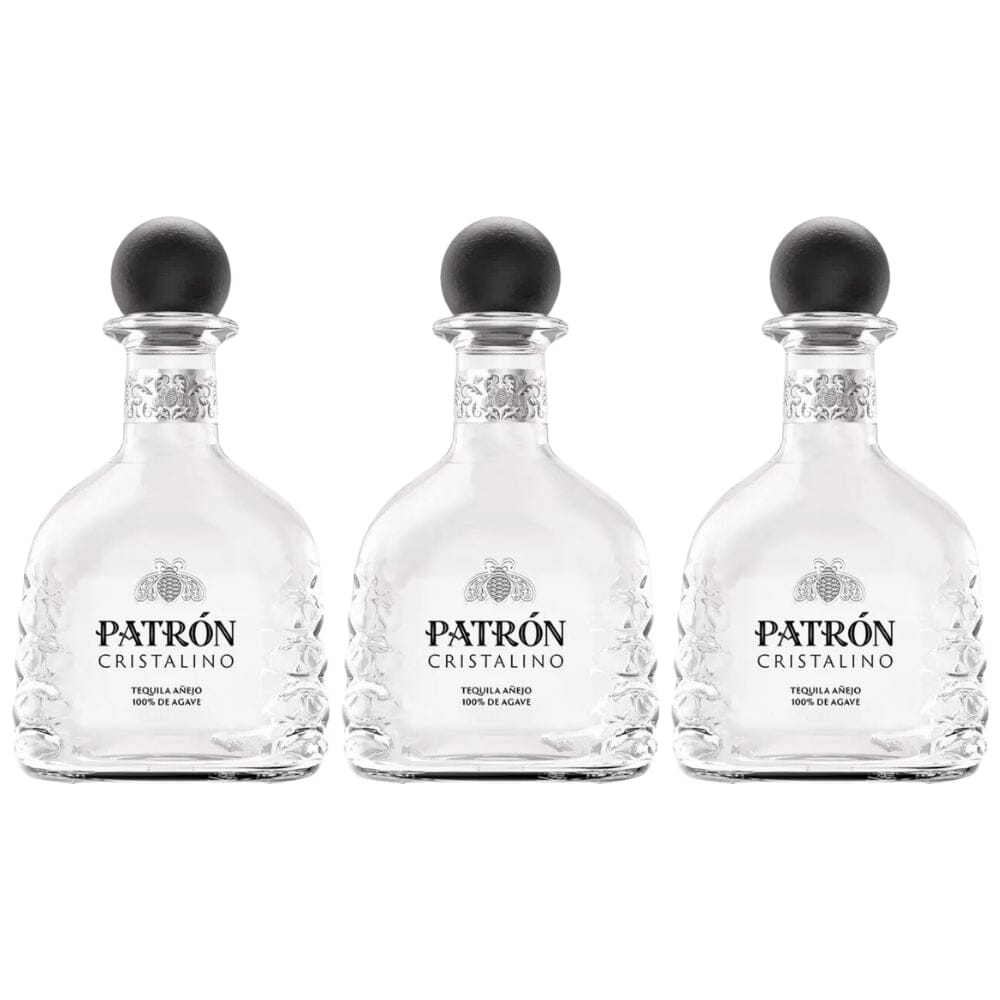 Patrón Cristalino Anejo Tequila 3pk Tequila Patron Tequila 