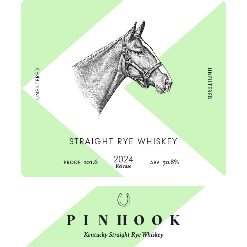 Pinhook Kentucky Straight Rye Whiskey 2024 Release Rye Whiskey Pinhook Bourbon 
