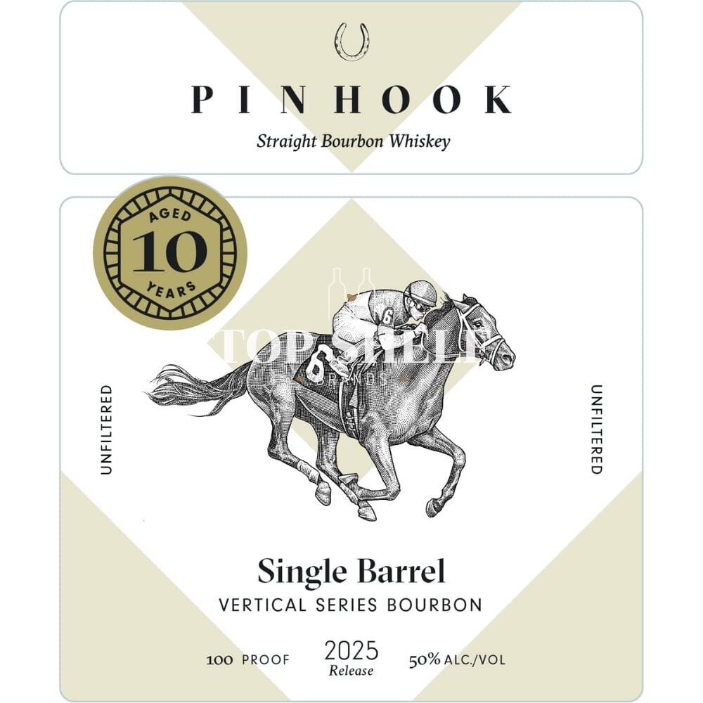 Pinhook Single Barrel Vertical Series 10 Year Old Bourbon 2025 Release Bourbon Pinhook Bourbon 