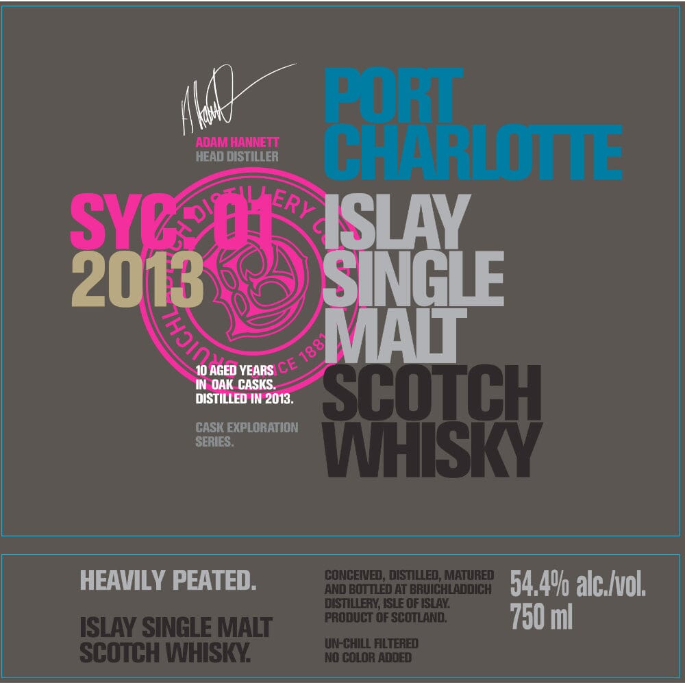 Port Charlotte SYC:01 2013 Single Malt Scotch Scotch Port Charlotte 