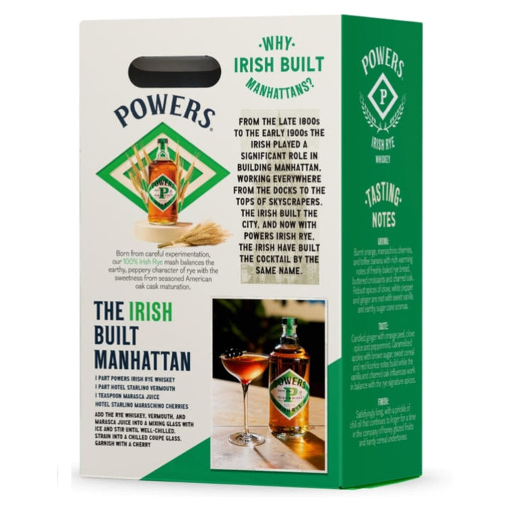 Powers Rye Gift Set "Irish Built Manhattan" Irish whiskey Powers Irish Whiskey 