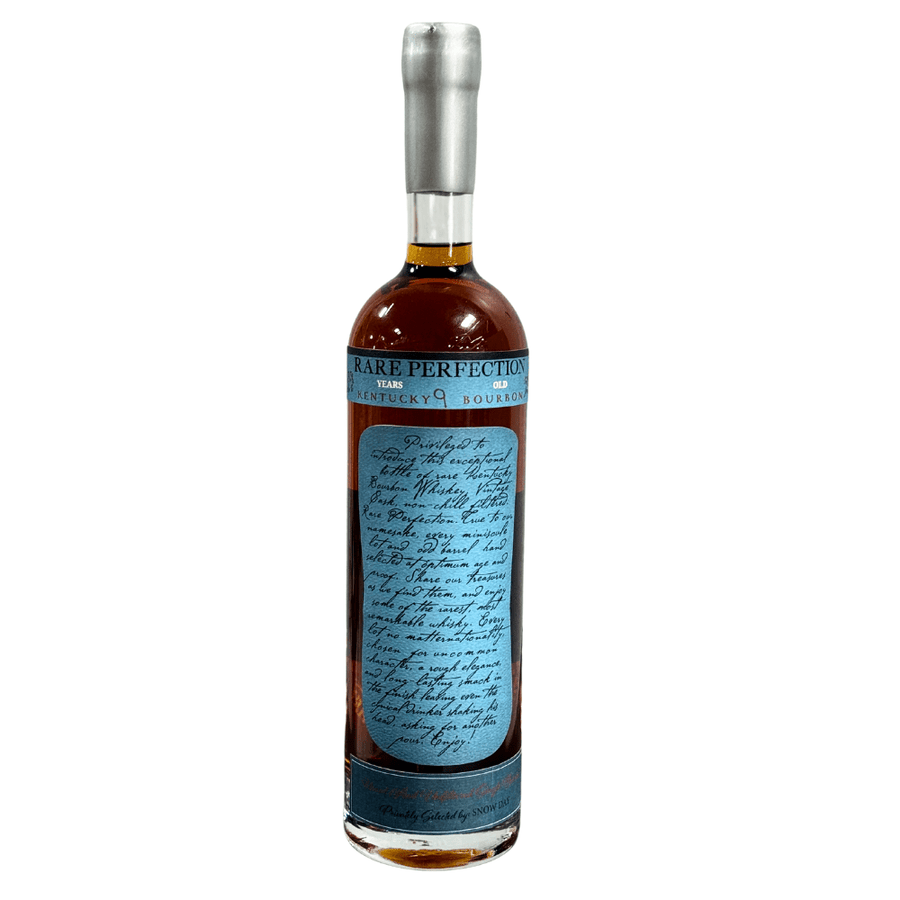 Rare Perfection 9 Year Old Uncut and Unfiltered Single Barrel Bourbon Privately Selected by Snow Day 127.6 Proof Bourbon Rare Perfection 