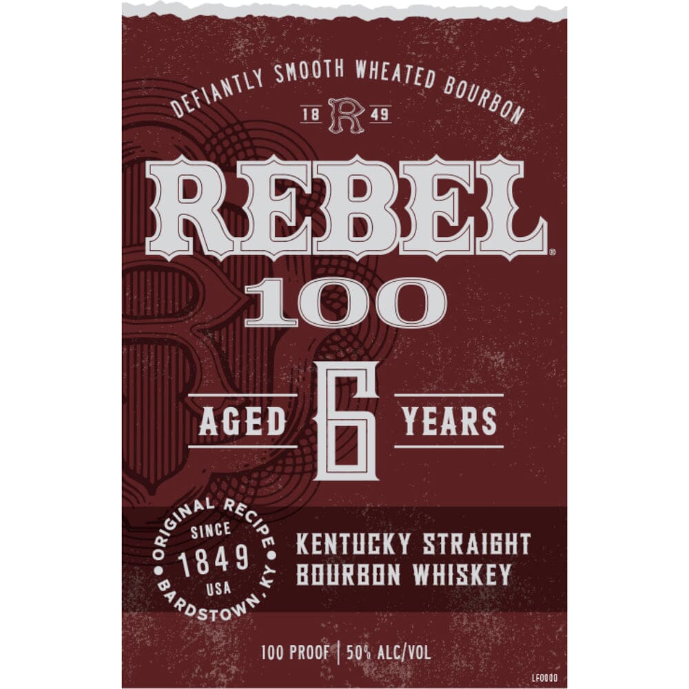 Rebel 100 6 Year Old Straight Bourbon Bourbon Whiskey Rebel 