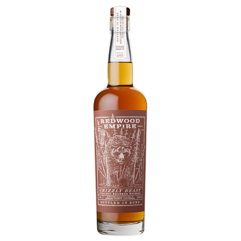 Redwood Empire Grizzly Beast Bourbon Bottled In Bond Batch 003 Redwood Empire Whiskey 