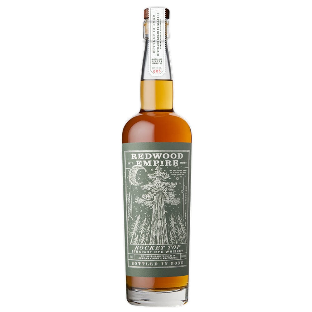 Redwood Empire Rocket Top Rye Bottled In Bond Batch 003 Rye Whiskey Redwood Empire Whiskey 