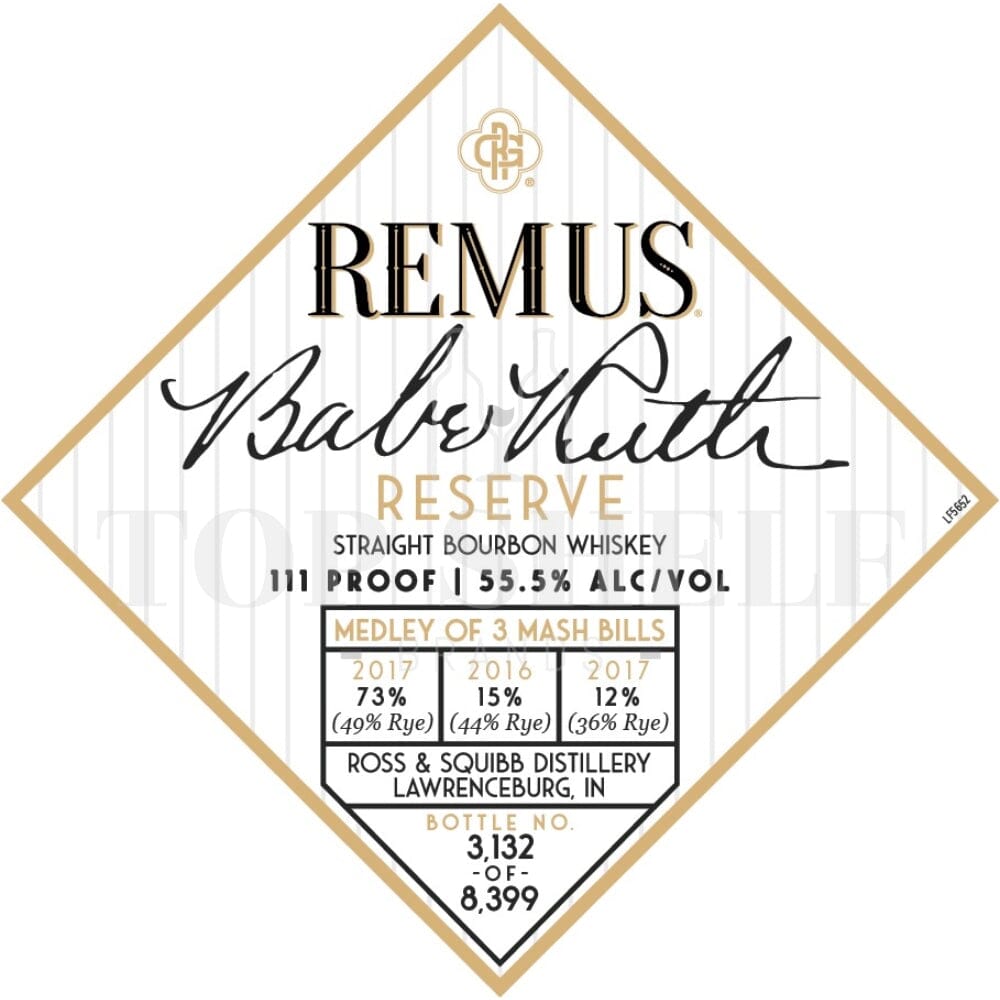 Remus Babe Ruth Reserve Bourbon Batch 2 Bourbon Remus Bourbon 